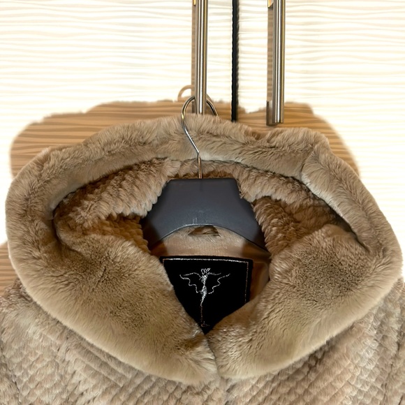 Made in Italy real rabbit fur jacket, Sz 48 (M/L) - Picture 2 of 7